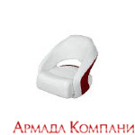 Кресло Cuddy Bright White (белое с красной вставкой)