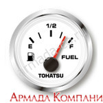 Fuel Gauge 2" Diameter White