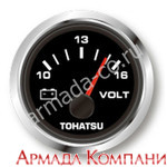 Volt Meter 2" Diameter Black