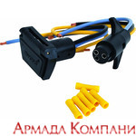 Комплект вилка и розетка для троллингового электромотора (12-24 Вольт)