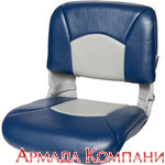 Сиденье всепогодное высокопрофильное со сменными подушками серии All Weather (сине-серое)