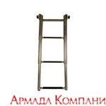 Лестница-трап с резиновыми вставками (3 ступени)