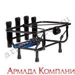 JET SKI FISHING RACK 4 ROD HOLDERS BLACK (NO Rotopax Gas Plates)