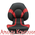 Кресло Attwood Centric X - черное с красными вставками
