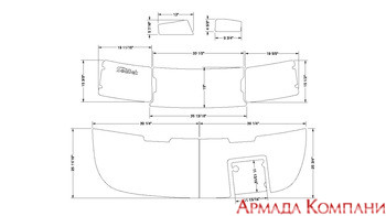 Нескользящее палубное покрытие для катера Chaparral 240 Signature