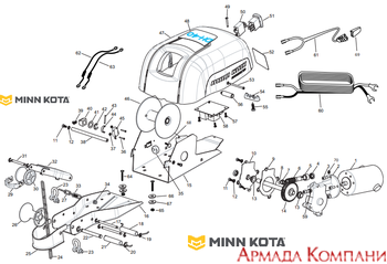 Каталог запчастей для якорной лебедки Minn Kota Deck Hand 40