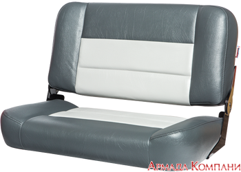 31" Folding Boat Bench Seat (Blue/Gray)