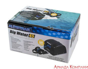 Якорная лебедка AutoTrac 45 Big Water (с дист. управлением, свободный сброс и LED подсветка)