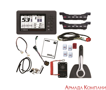 Command Link Mechanical Kit - Single Engine Kit w/ 1 Information Station Display and a Premium 704 Binnacle Control 6YC-0E83C-10-00