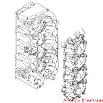 Картер двигателя для подвесного мотора Mercury 100 - 115