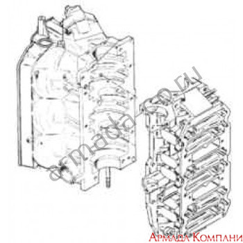 Картер двигателя для подвесного мотора Mercury V-135