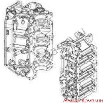 Картер двигателя для подвесного мотора Mercury 135 DFI - 150 DFI