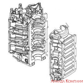 Картер двигателя для подвесного мотора Mercury 200 DFI / EFI