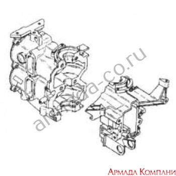 Картер двигателя для подвесного мотора Mercury 9.9 - 15 (2Т)