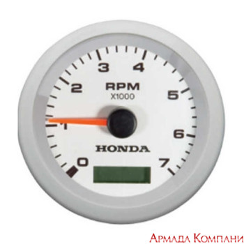 Тахометр Honda со счетчиком моточасов (белый)