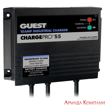 Зарядное устройство Guest 10 Амп ( 2 АКБ)
