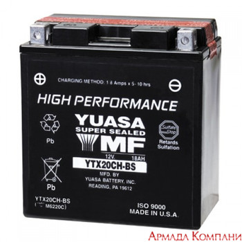 Аккумулятор Yuasa YTX20CH-BS
