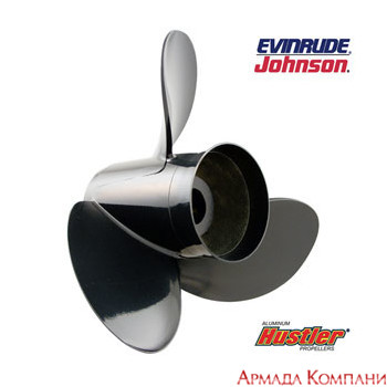 Винт для Johnson/Evinrude алюминиевый Hustler (диаметр 12 х шаг 10 1/2), H1-1210