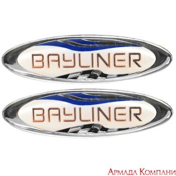 Стикер-логотип для Bayliner 3 1.2 x 1 Silver (пара)