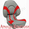 Кресло Attwood Centric X - серое с красными вставками